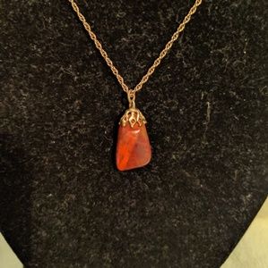 Polished Carnelian Stone Necklace